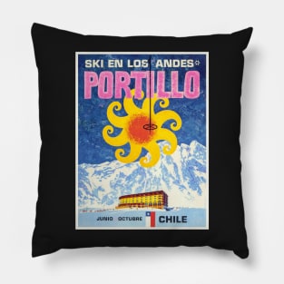 Portillo,Chile,Ski Poster Pillow