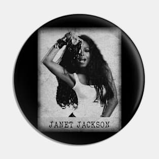 Janet Jackson // Minimalist Fanart Tribute Pin