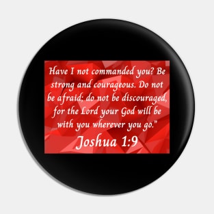 Bible Verse Joshua 1:9 Pin