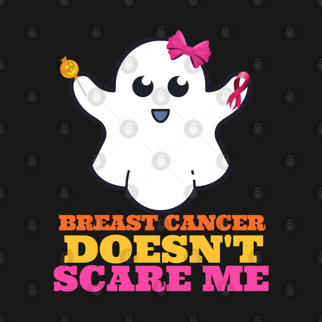 Disover Breast Cancer Doesn't Scare Me - Halloween Breast Cancer - Breast Cancer Halloween - T-Shirt