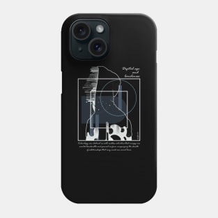 Digital age and loneliness version 7 Phone Case