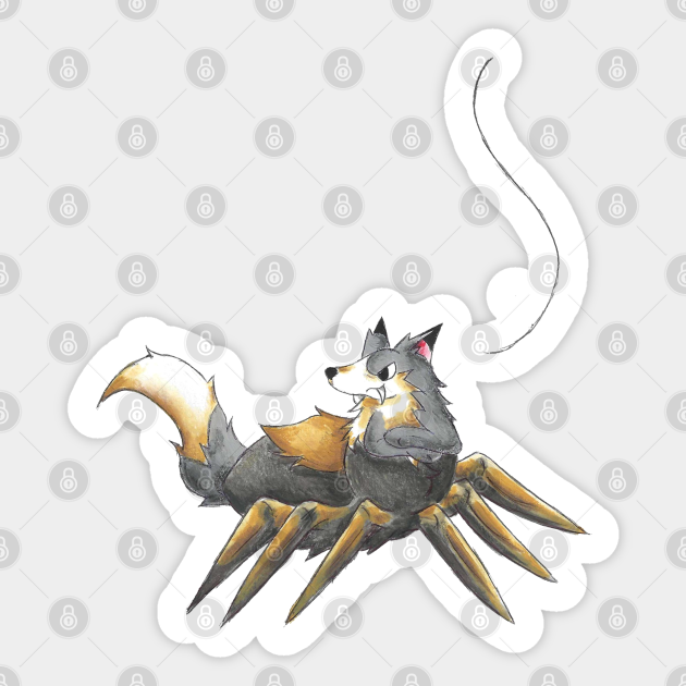 Wolf Spider - Halloween Puns - Sticker | TeePublic Wolf Spider - Halloween Puns - Sticker | TeePublic