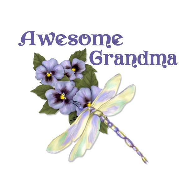 Purple Pansies for Awesome Grandma by SpiceTree