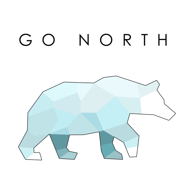 Go North - Polar bear (light) by MikeDrago