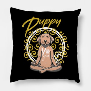 Zen Dogs Love Yoga Pillow