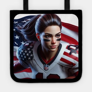 American Woman NFL Football Player #22 Tote