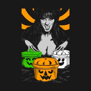 Elvira mistress of the dark mcdonalds halloween buckets T-Shirt