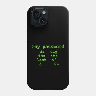 Pi Password Phone Case