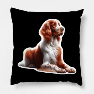 Irish Red and White Setter Pillow