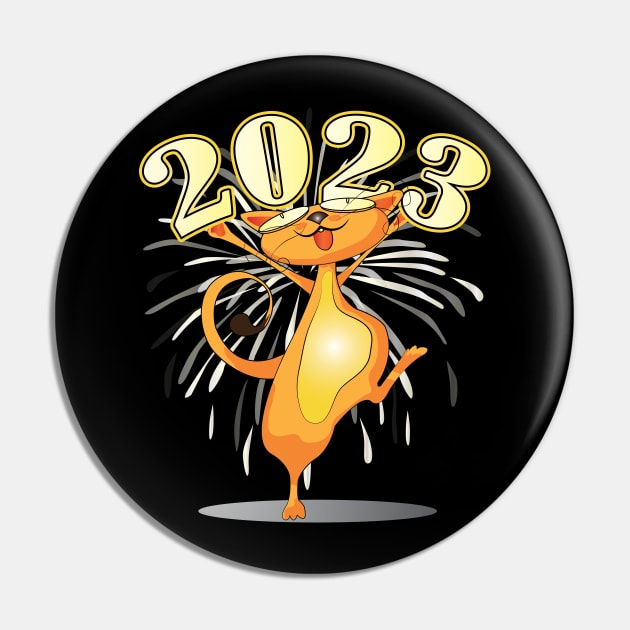 Happy New Year Cats 2023 Pin by ArticArtac