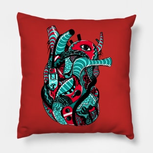 Turqred Light Heart Pillow