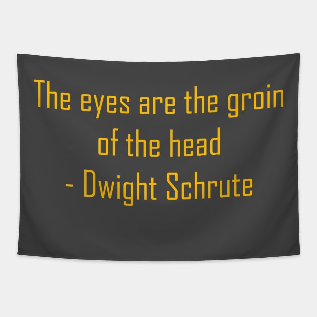 The Office Dwight Schrute Quotes Tapestry by raidrival