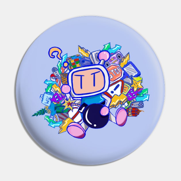 bomberman Pin by pikinesik