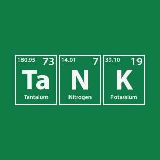 Tank (Ta-N-K) Periodic Elements Spelling T-Shirt