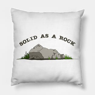 Solid As A Rock Pillow