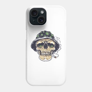 Smoking Rasta Skull Man Phone Case