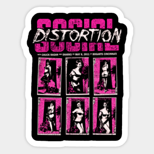 Social Distortion Tour Stickers Teepublic