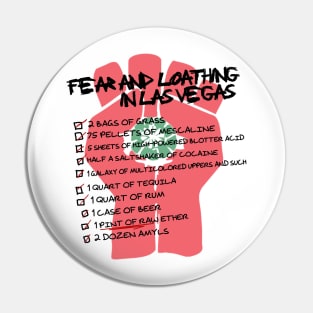 Fear and Loathing Checklist Pin