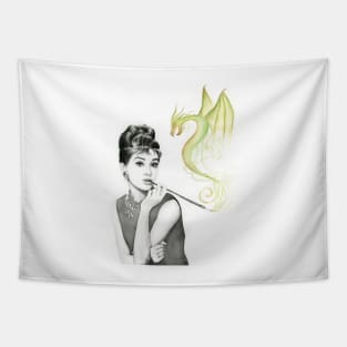 Audrey and Her Magic Dragon Tapestry