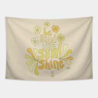 be kind like sunshine // retro surf art by surfy birdy Tapestry