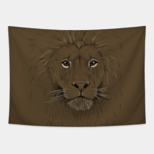 Black and White Lion Tapestry
