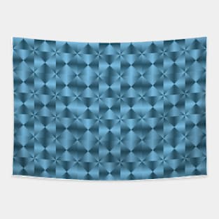 Fancy Blue Pixels Tapestry