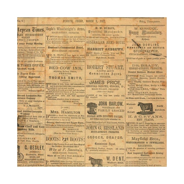 Old newspaper by Elala