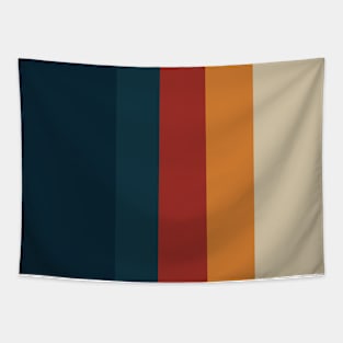 Vintage Style Retro Stripes Tapestry