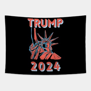 Statue Of Liberty Trump 2024 Tapestry