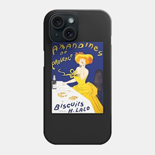 Woman Eating Biscuits Vintage Art Nouveau Poster Phone Case