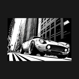 Tokyo Street Race Car Art T-Shirt