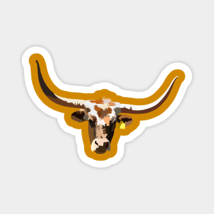Texas Longhorn Pop Art Magnet