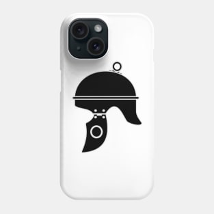 Republican Roman Helmet (Black) Phone Case