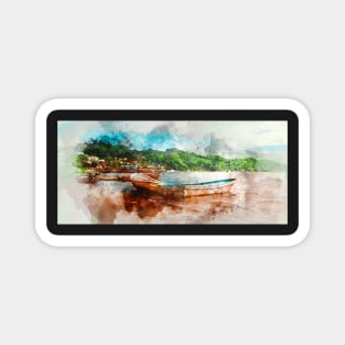 Boat On The Water Magnet