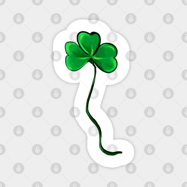 The best Irish gift ideas 2024 Clover green three leaf clovers shamrock Magnet by Artonmytee