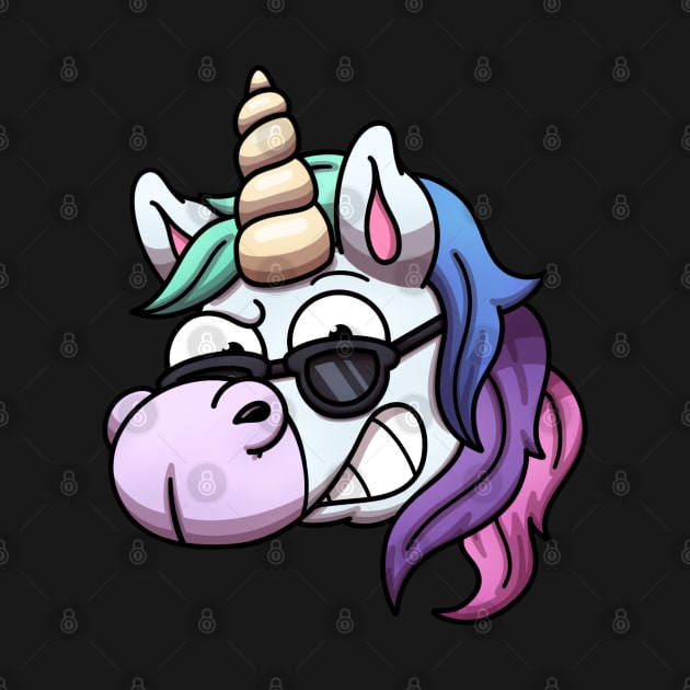 Cool Unicorn Face by TheMaskedTooner