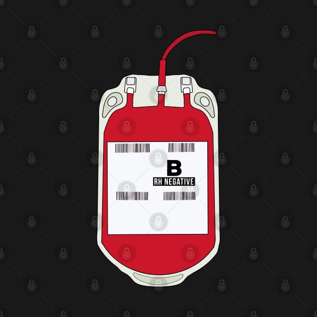 B Negative Blood Bag by DiegoCarvalho