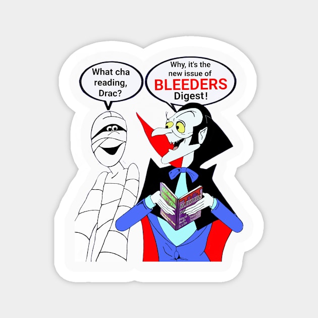 Bleeders Digest Magnet by Cave of Cyclops