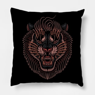 Lion At The Gate Pillow