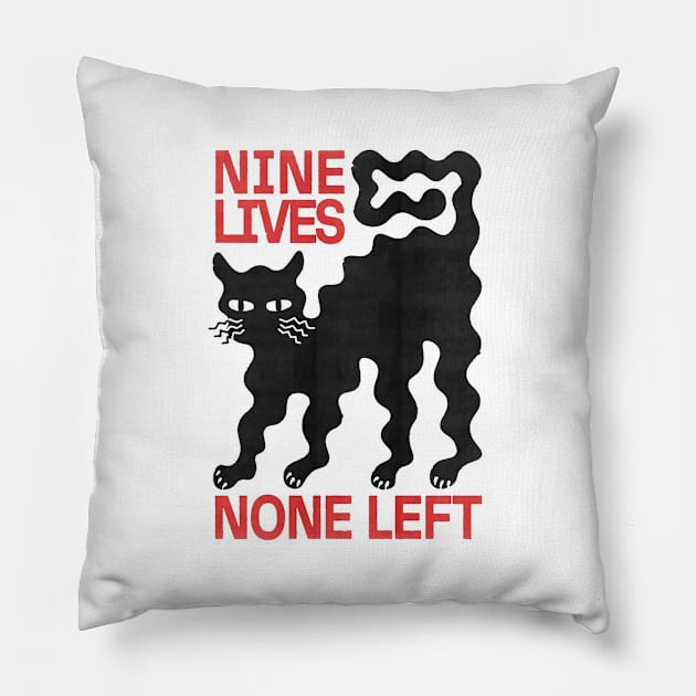 Nine lives Pillow by AmandaGJ9t3