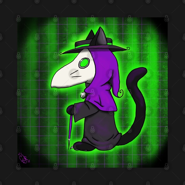 Cyber Goth Kitty Plague Doctor by ZombieCheshire