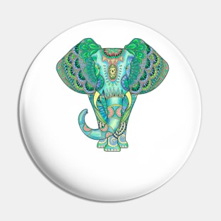 Mandala Elephant Pin