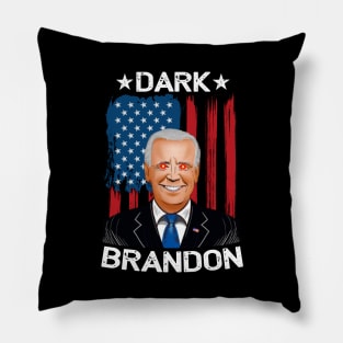 Dark Brandon Funny Meme Saving America Pro Biden USA Flag Pillow