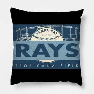 Tampa Bay Rays Banner by Buck Tee Originals Pillow