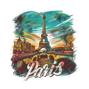 Paris Retro France t-shirt T-Shirt