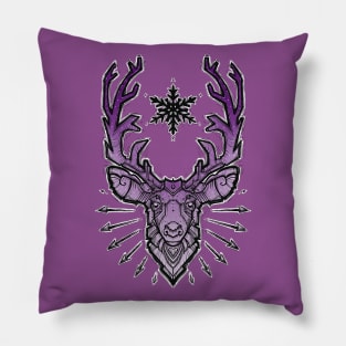 purple deer Pillow