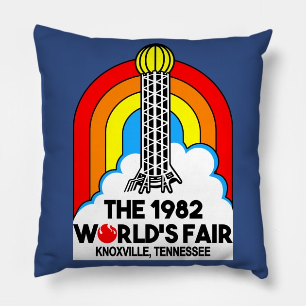 '82 Sunsphere Pillow by BigOrangeShirtShop