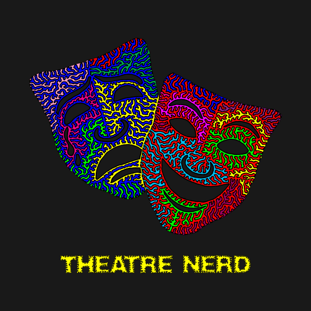 Theatre Nerd - Comedy & Tragedy Masks by NightserFineArts
