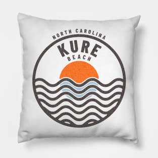 Kure Beach, NC Summertime Vacationing Sunrise Waves Pillow