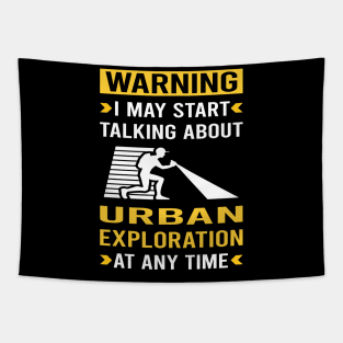 Warning Urban Exploration Tapestry